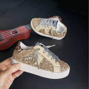 Star Pattern Children’s Casual Soft Soled Shoes Comfortable Sneakers for Outdoor Daily Wear