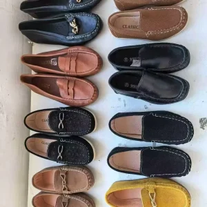 Stock Boys Leather Shoes Soft Sole Comfortable Children’s Loafers Christmas Party Shoes Mixed Design