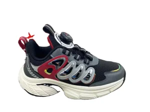 Stock Summer Height Increasing Kids Rotating Button Running Shoes 20pairs Each Carton MOQ 5CTNS