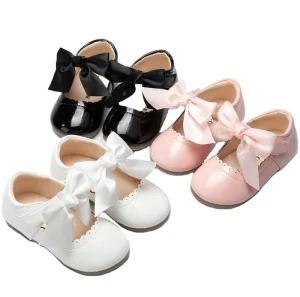 Student Party Mary Jane Shoes Prom Princess Cute Bow Lace Girls Dress Shoes