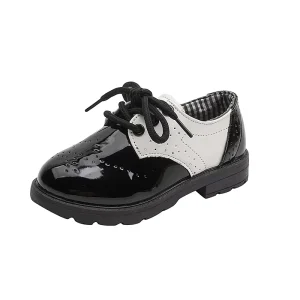 Student Performance Children’s Shoes Lace up Fashion School Dress Shoes