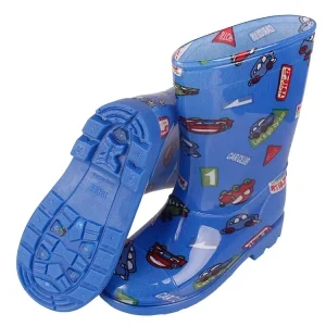 Students Car Dinosaur Frog Pattern Kids Rain Boots Nice Children PVC Colorful Botas Waterproof Child Cute Rainboots Boys