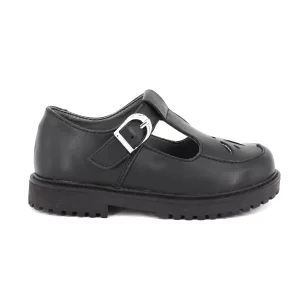 Stylish Kids Back to School Leather Black School Shoes for School Girls