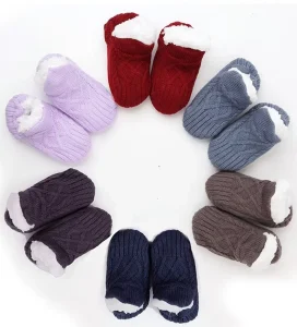 Stylish Kids’ Soft Plush Ankle Socks Children’s Cozy Bootie Slipper Socks Boot Fuzzy Ankle Socks for Kids 2-10 YEARS
