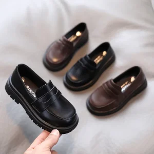 Stylish Spring Autumn Baby Flat Shoes Princess Baby Girl Leather Dress Shoes
