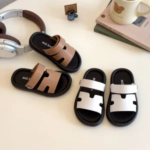 Stylish Toddler Sandals for Boys Girls Open Toe Design Adjustable Strap Trendy Summer Footwear for Daily Play