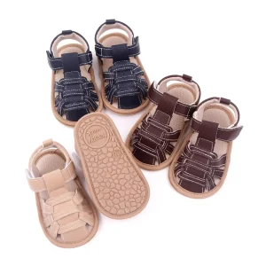 Summer 0 1 Year Old Male Baby Shoes Soft Soles Non slip Breathable Baby Sandals Casual Toddler Shoes