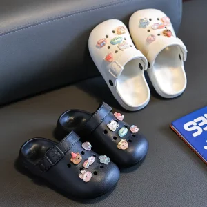Summer Anti Slip Eva Bathing Slippers for Boys and Girls Children’s Indoor Bathroom Home Made of Rubber for Bathing
