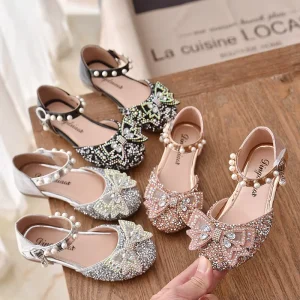 Summer Autumn New Girls’ Casual Dance Shoes Performance Princess Shoes Factory Children’s Baotou Sandals