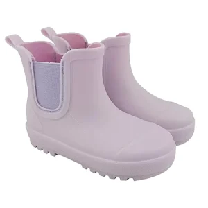 Summer Autumn Toddler Rain Boots Lightweight Waterproof Rubber Kids Water Shoes Park Hiking EVA Insole Cotton Lining