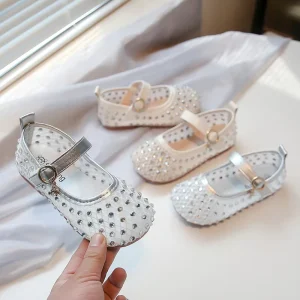 Summer Baby Princess Sandals Diamond Hollow Princess Shoes Fashion Baby Single Shoes