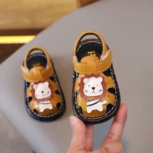 Summer Baby Shoe Squeaky Shoes for Kids Cute Animal Pattern Boys Girls Sandals Children’s Shoes