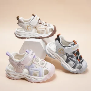 Summer Beach Children’s Waterproof Sandals Lightweight Travel Sandals for Kid Breathable Rubber Sole School Sandal for Children