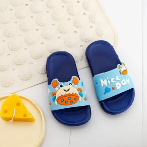 Summer Cartoon Kids Slippers Children’s Indoor Home Bathroom Anti Slippery Shoes Soft Soled Kids Animals Cartoon Slippers