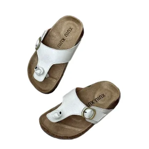 Summer Casual Breathable Thong Sandals for Boys Girls Kids’ Flip-Flops Cork Partition Support Parent-Child Comfortable Flats