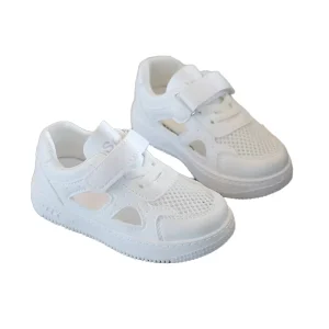 Summer Casual Shoes for Kids Boys and Girls Sports Sneakers Mesh White Sneakers