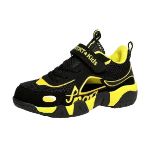 Summer Children Boys Girls Sports Fashion Mesh Breathable Tennis Shoes Kids Casual Anti Slip Hundred Commuting Sneaker Hook Loop