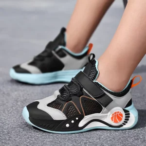 Summer Children Breathable Mesh Sports Shoes Soft Sole Anti Slip Kids Casual Sneakers OEM
