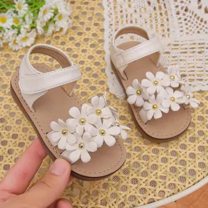 Summer Children Kids Outwear Shoes Flower Sweet Holiday Sandals for Girls