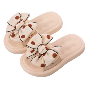 Summer Children Outwear Shoes Bow Flat Princess Baby Girl Slippers