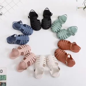 Summer Children Sandals Baby Girls Toddler Soft Non slip Princess Shoes Kids Beach Shoes Boys Casual Roman Slippers