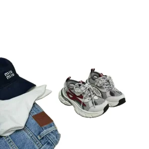 Summer Children’s Hollow Single Mesh Breathable Torre Dad Shoes Velcro Closure Color Blocking Big Boys Girls Light Soft