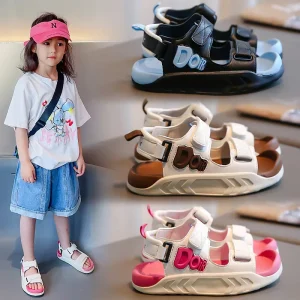 Summer Children’s Sandals Baby Toddler Shoes Girls Beach Shoes Soft Bottom Non slip Boys Sports Sandals Leisure 26 36