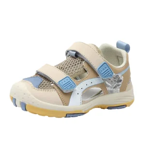 Summer Children’s Sandals Outdoor Toe Beach Shoes Boys Girls Velcro Pullover Feet Casual Outdoor Leisure and Beach Use