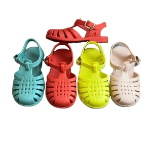 Summer Children’s Soft Non Slip Princess Beach Shoes Boys Casual Roman Slippers Buckle Strap Baby Girls Toddler Sandals Candy
