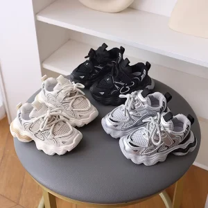 Summer Children’s Sports Shoes Boys Outdoor Breathable Casual Shoes Girls Mesh Running Shoes