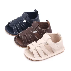Summer Cool Boy Baby Sandals Fashion All-match Rubber Sole Toddler Shoes Infant Walking Sandals