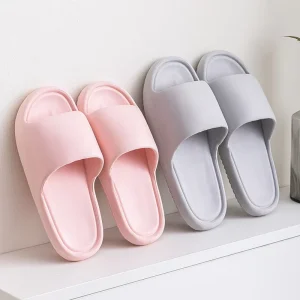 Summer EVA Foam Lightweight Sandals Indoor Home Slippers for Couples Breathable Soft