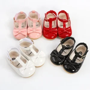 Summer Fashion Kids Baby Girls Bling Princess Sandals Shoes Soft Soled PU Leather Bowknot Non Slip Girl Walking Shoes Sandals