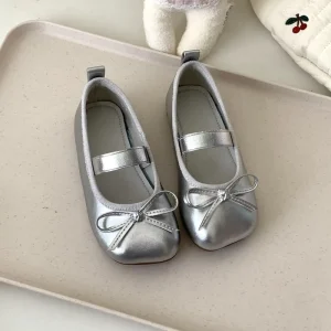Summer Fashion Kids Shoes Children Girl Party Dress Shoes Ballet Casual Flats Leather Little Girls Shoes Mary Jane