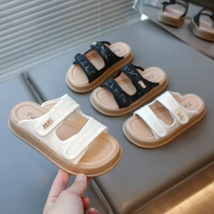 Summer Flat Bottomed Sponge Bottom Sandals Anti slip Beach Shoes Slippers