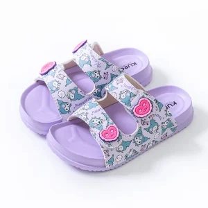 Summer Girls Sandals with Comfortable EVA Insole Flat Waterproof Environmentally Friendly Odorless Shoes Back Strap Design