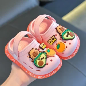 Summer Indoor Home Non Slip Slippers for Kids Boys and Girls Kabi Bala Hole Shoes and Sandals