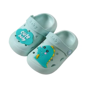 Summer Indoor Non slip Home Slippers Cartoon Baby Soft Soled Shoes White and Colorful Sandals