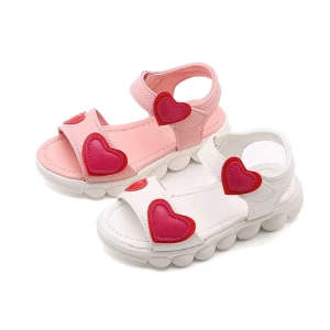 Summer Kid Cute Outdoor Slipper Shoes Children Crystal Stone Pattern Soft Sandal Girl Casual Flat Sandal