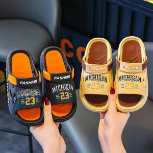 Summer Kids Casual Shoes Slides Breathable Waterproof Anti Slippery Flat Outdoor Open Toe Footwear