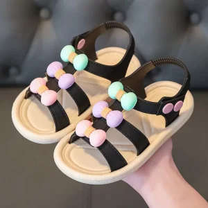 Summer Kids Outdoor Shoes Soft Sole Cuta Baby Girl Flat Sandals