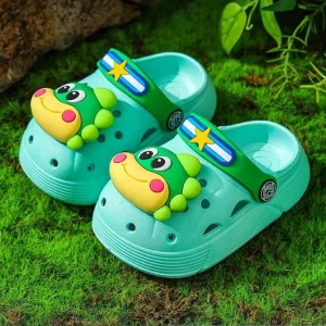 Summer Kids Sandals Boys Girls Mules Cartoon Baby Slippers Flat Summer Cartoon Children’s Garden Shoes Sandals
