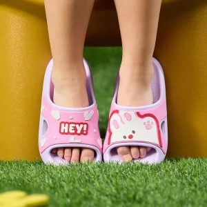 Summer Kids Sandals Hole Children’s Shoes Slippers Soft Anti Skid Cartoon DIY Design Hole Baby Shoes Sandy Beach for Boys Girls