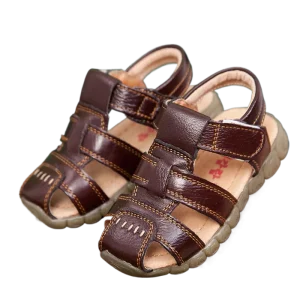 Summer Kids Shoes Boys Beach Sandals for Baby Soft Leather Bottom Non Slip Closed Toe Children Boy
