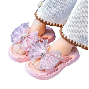 Summer Kids Shoes Breathable Slides Casual Soft Anti slippery New Design Flat Sandals for Girls