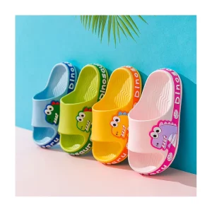 Summer Kids Slippers Cute Cartoon Dinosaur Home Slippers Boys and Girls Indoor Non slip Beach Sandals Baby Girl Shoes