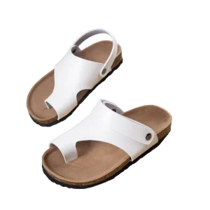 Summer Kids Slippers for Girls Soft Soled with Non Slip Cork With Back Lining Two Way Wearable Toe Strap Children’s Sandals