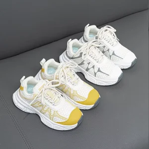 Summer Mesh Breathable Kids Shoes Boy Girls Running Shoes Casual Sport Sneakers Canvas Walking Shoes Daily Wear