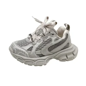 Summer Mesh Breathable Sports Running Casual Shoes for Boys and Girls Kids Toddlers Vulcanize Fitness Shoes for Spring Autumn