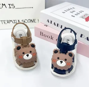 Summer New 1 3 Years Old Baby Sandals Private Label Soft Bottom Toddler Infant Anti Slip Cartoon Slipper